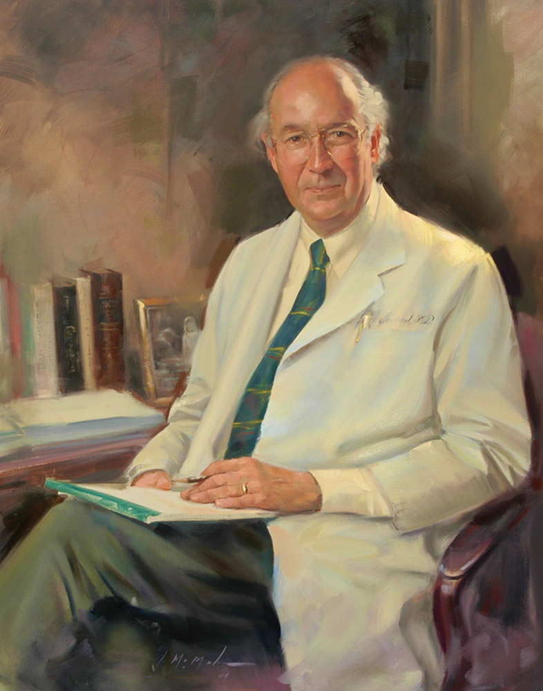 medical portrait Dr John Leonard lb