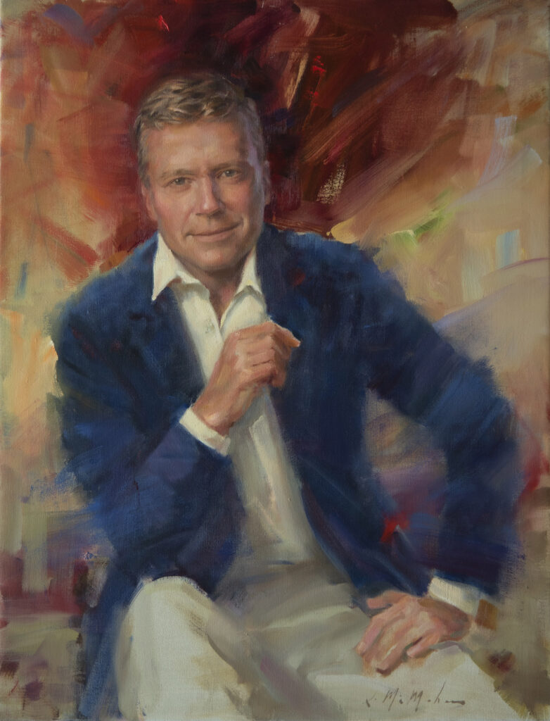 private portrait man in blue jacket